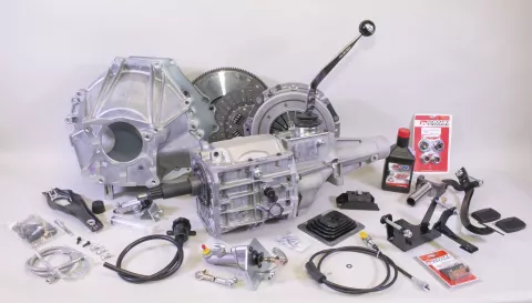 Package, T5 Front shift five speed, Ford Street Rod, SBF